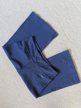 3for$15🍂 FILA Navy Wide-Leg Cropped Leggings Sz S